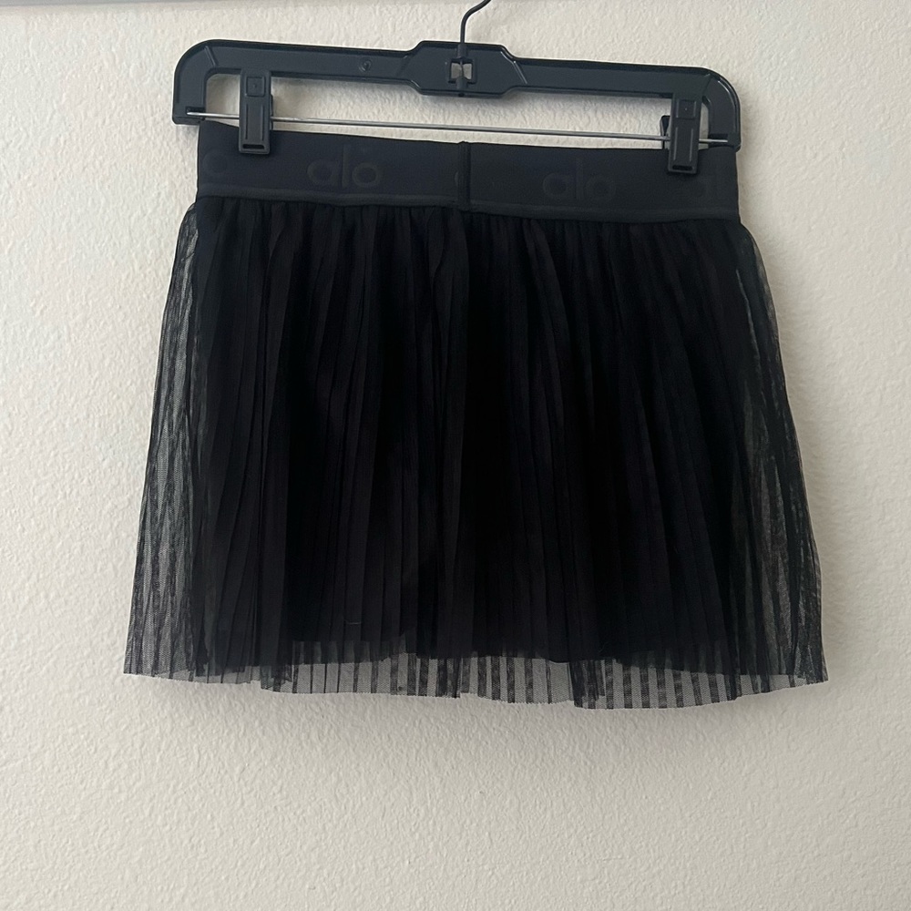 ALO Yoga athleisure tennis skirt - black